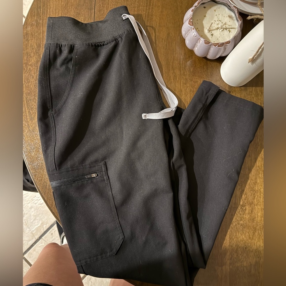 Wore bottoms once for pictures. Not my approved scrub color.